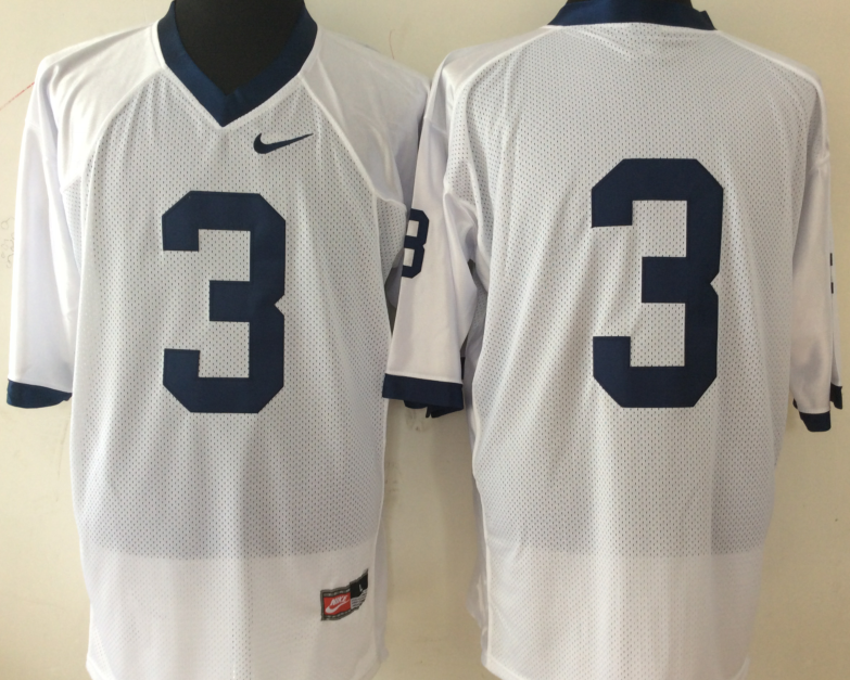 NCAA Men Penn State Nittany Lions White 3->ncaa teams->NCAA Jersey